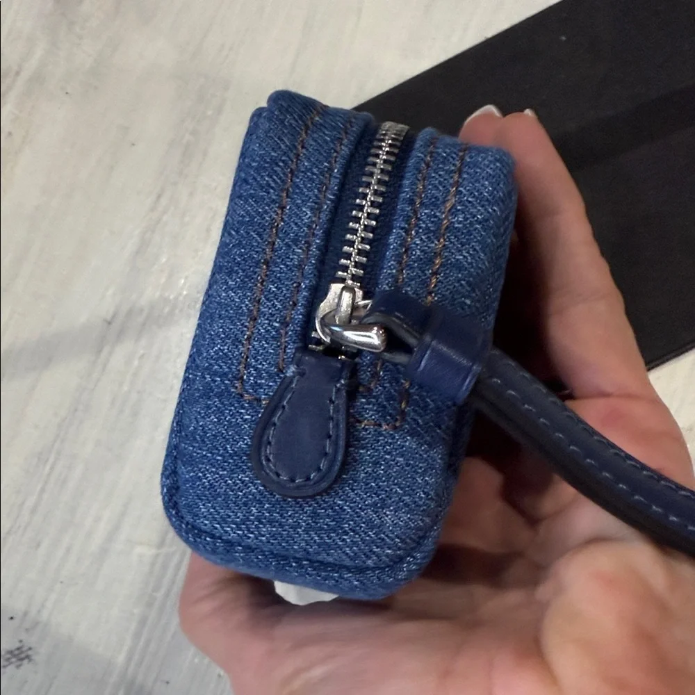 Coach Denim Blue Wristlet
